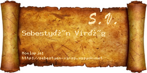 Sebestyén Virág névjegykártya